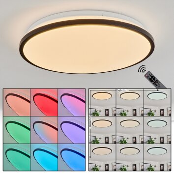 Kroch Plafondpaneel LED Wit, 1-licht, Afstandsbediening, Kleurwisselaar