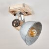 Orny Plafondlamp Hout licht, Zilver, 1-licht