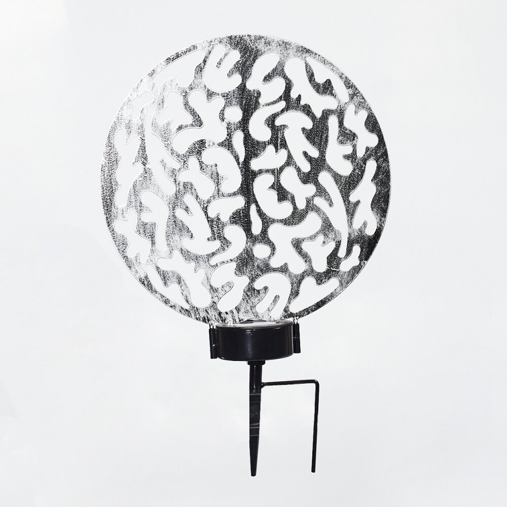 Kupa Solarlamp LED Zwart, Zilver, 2-lichts