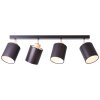 Brilliant Vonnie Plafondlamp Hout licht, Zwart, 4-lichts