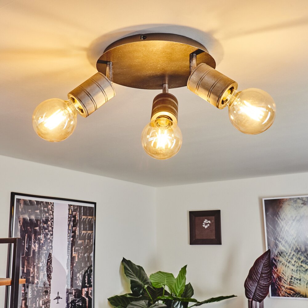 Tyldom Plafondlamp Oud zilver, 3-lichts