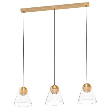 Eglo-Leuchten CERASELLA Hanglamp LED Messing, 3-lichts