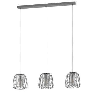 Eglo-Leuchten FLORESTA Hanglamp Zwart, 3-lichts