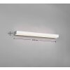 Trio-Leuchten Rocco Muurlamp LED Chroom, 1-licht