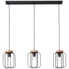 Brilliant-Leuchten Tosh Hanglamp Zwart, 3-lichts