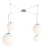 Luce-Design City Hanglamp Chroom, 4-lichts