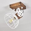 Orny Plafondlamp Bruin, Wit, 1-licht