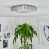 Hutton Plafondlamp LED Nikkel mat, 1-licht