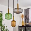 Goldenville Hanglamp Messing, Zwart, 3-lichts