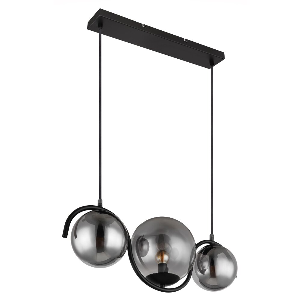 Globo PORRY Hanger Zwart, 3-lichts