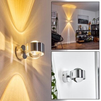 Sapri Muurlamp Zilver, 1-licht