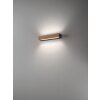 Fabas Luce Hazel Muurlamp LED Hout donker, Zwart, 1-licht