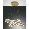 Fabas Luce Palau Hanglamp LED Goud, 2-lichts