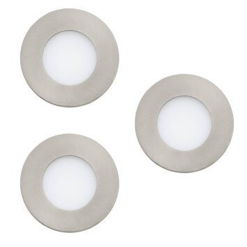 Eglo FUEVA-Z Inbouw verlichting LED Nikkel mat, 3-lichts