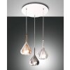 Fabas Luce Lila Hanglampen Wit, 3-lichts