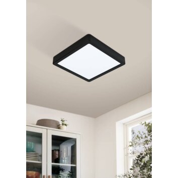 Eglo FUEVA-Z Plafond opbouw verlichting LED Zwart, 1-licht