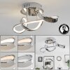 Dauntey Plafondlamp LED Chroom, 1-licht