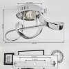 Dauntey Plafondlamp LED Chroom, 1-licht