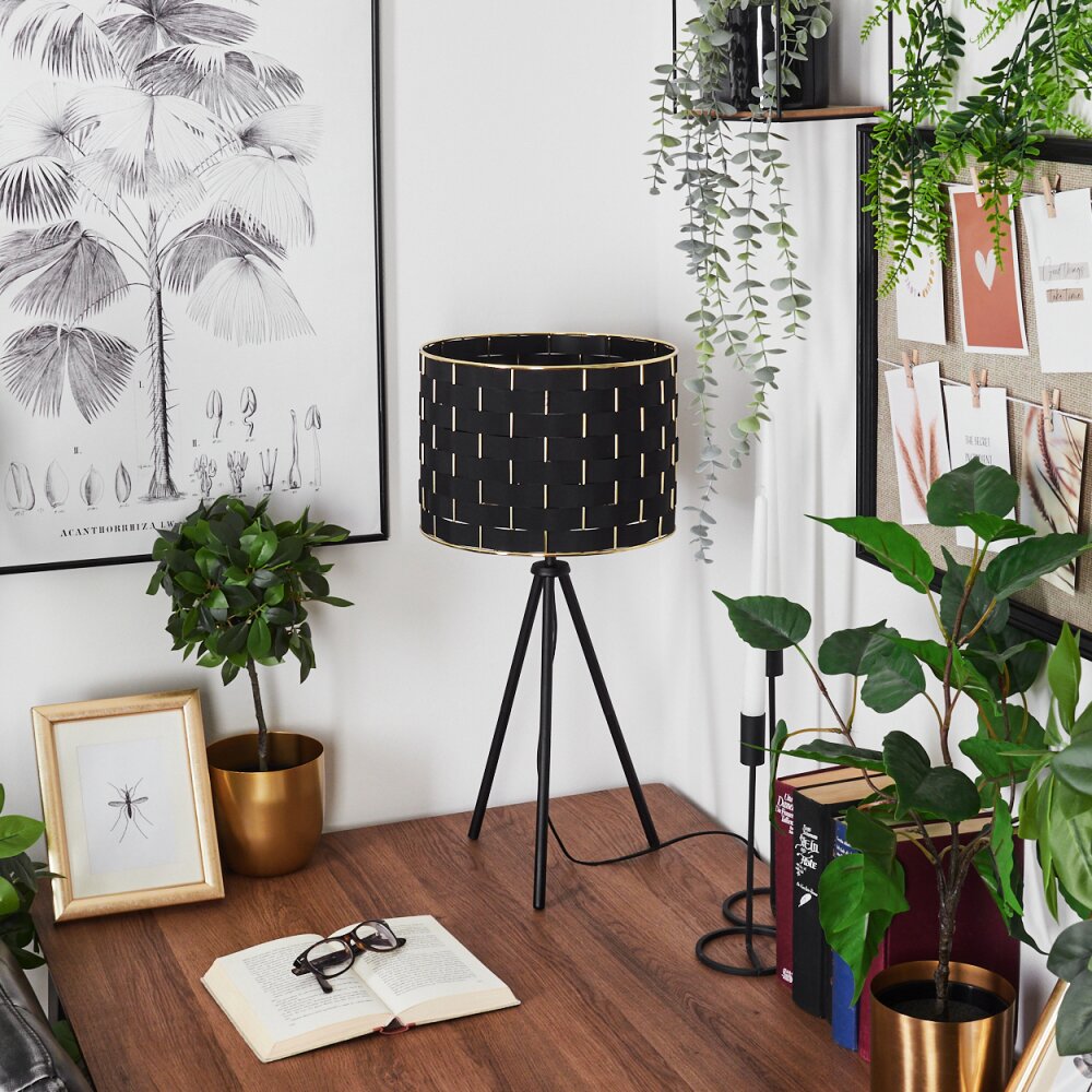 Ubac Tafellamp Zwart, 1-licht