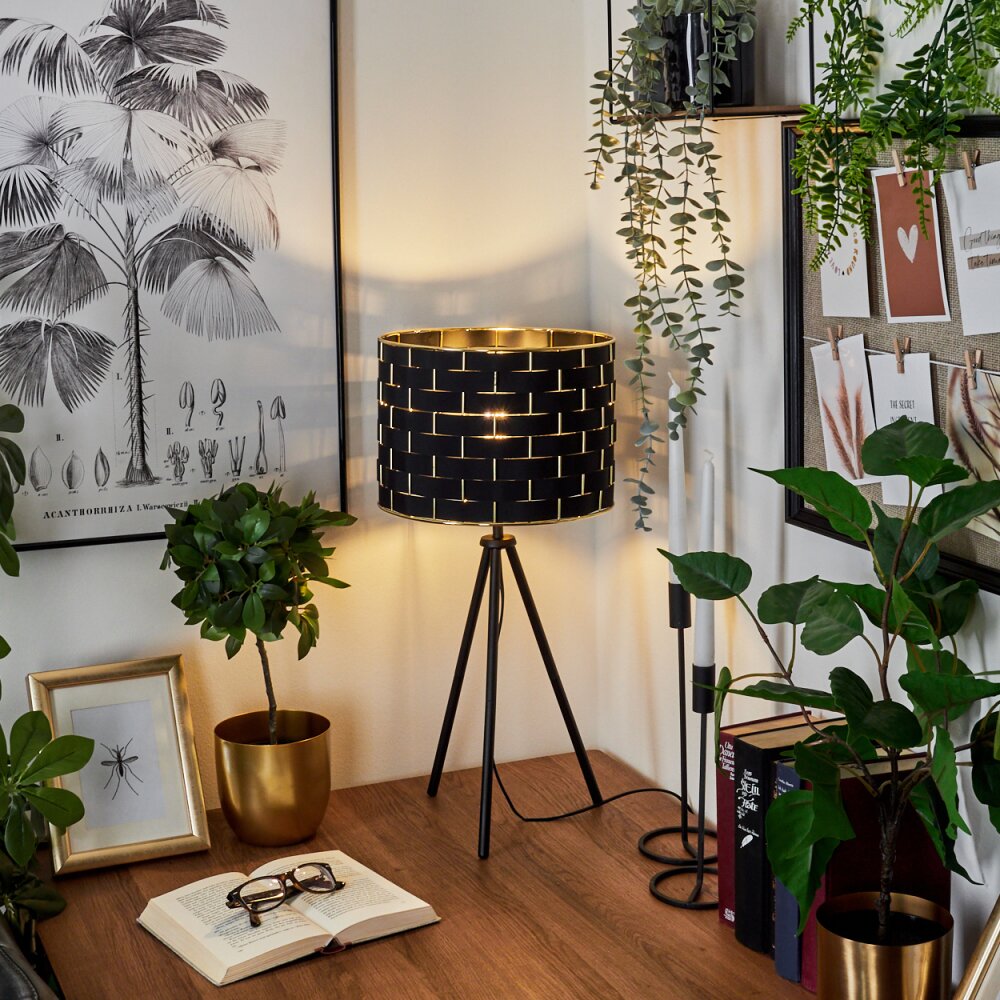 Ubac Tafellamp Zwart, 1-licht