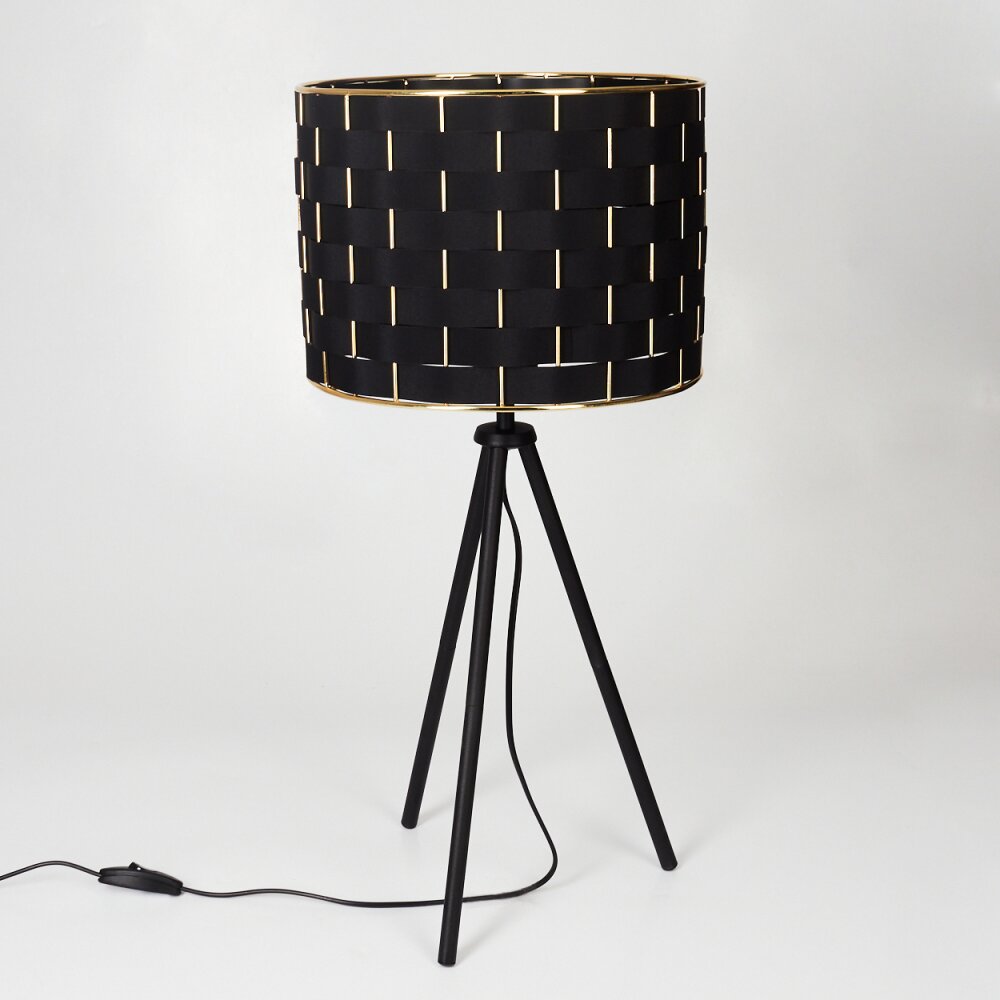 Ubac Tafellamp Zwart, 1-licht
