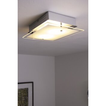 Honsel LAPO Plafondlamp LED Chroom, Wit