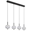 Globo AIDA Hanger LED Zwart, 4-lichts