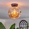 Ripoll Plafondlamp - Glas 25 cm Amber, 1-licht