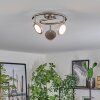 Sarnadinha Plafondlamp LED Nikkel mat, 3-lichts