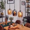 Vevino Hanglamp Amber, Chroom, 3-lichts