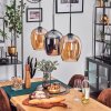 Vevino Hanglamp Amber, Chroom, 3-lichts