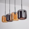 Lauden Hanglamp Amber, Chroom, 4-lichts