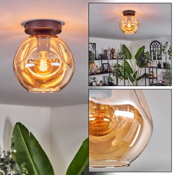 Ripoll Plafondlamp Amber, 1-licht