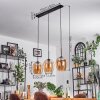 Vevino Hanglamp Zwart, 3-lichts