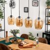 Vevino Hanglamp Zwart, 4-lichts