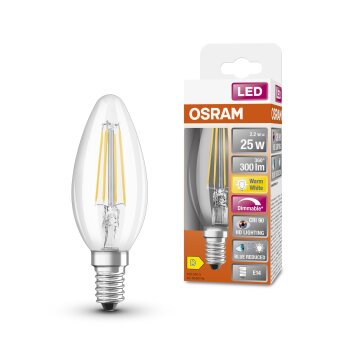 Osram E14 LED 2.2 Watt warm wit dimbaar 300 Lumen