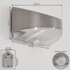 Tolerud Wandlamp voor buiten LED Grijs, Zilver, 1-licht, Bewegingsmelder