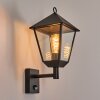 Anfei Wandlamp voor buiten Zwart, 1-licht, Bewegingsmelder