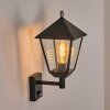 Anfei Wandlamp voor buiten Zwart, 1-licht, Bewegingsmelder