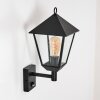 Anfei Wandlamp voor buiten Zwart, 1-licht, Bewegingsmelder