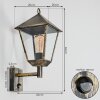 Anfei Wandlamp voor buiten Goud, Zwart, 1-licht, Bewegingsmelder