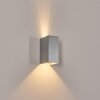 Hoods Wandlamp voor buiten, Licht omhoog & omlaag, Wandlamp LED Zilver, 1-licht