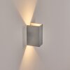 Hoods Wandlamp voor buiten, Licht omhoog & omlaag, Wandlamp LED Zilver, 1-licht