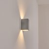 Hoods Wandlamp voor buiten, Licht omhoog & omlaag, Wandlamp LED Zilver, 1-licht