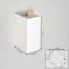 Hoods Wandlamp voor buiten, Licht omhoog & omlaag, Wandlamp LED Wit, 1-licht