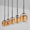 Vevino Hanglamp Amber, Duidelijk, 5-lichts