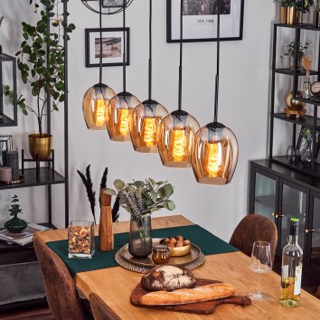 Vevino Hanglamp Amber, 5-lichts