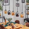 Vevino Hanglamp Amber, Chroom, 5-lichts