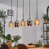 Vevino Hanglamp Amber, Chroom, 5-lichts