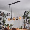 Vevino Hanglamp Amber, Chroom, 5-lichts